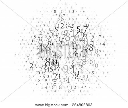 Random Numbers 0 9. Vector & Photo (Free Trial) | Bigstock