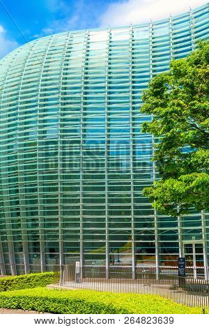 Tokyo, Japan - April 26 2018: The National Art Center In Roppongi - An Art Museum Displays Contempor