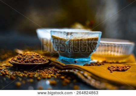 Herbal And Organic Home Remedy For Hair Fall I.e. Egg White Mixed With Curd And Fenugreek Seeeds In