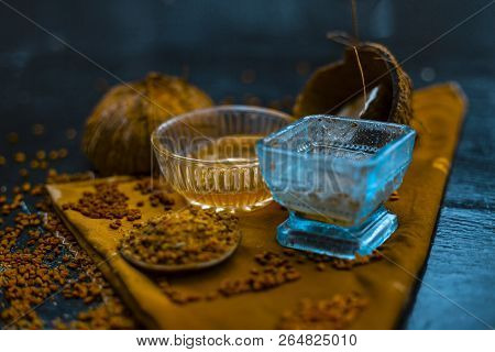 Home Remedy To Control Hair Fall I.e. Fenugreek Seeds Or Methi Seeds Or Methi Dana With Coconut Oil