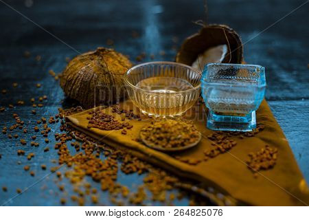 Home Remedy To Control Hair Fall I.e. Fenugreek Seeds Or Methi Seeds Or Methi Dana With Coconut Oil