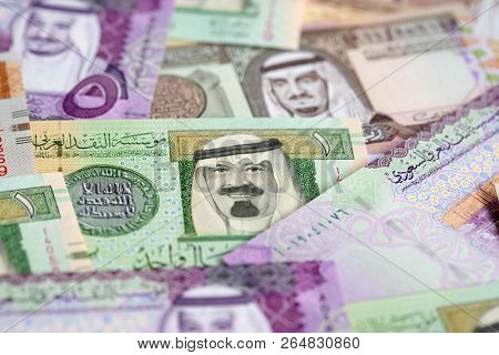 Collection of Saudi Arabia Riyal banknotes