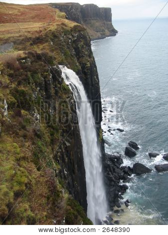 Kilt Rock og vandfald, Isle Of Skye, Skotland