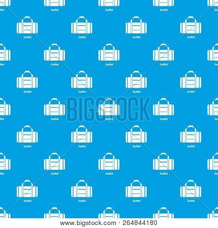 Duffel Pattern Vector Seamless Blue Repeat For Any Use