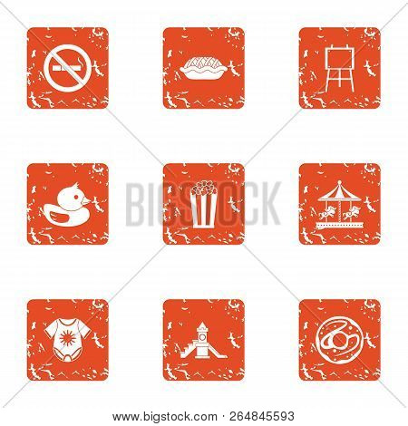Imagination Icons Set. Grunge Set Of 9 Imagination Vector Icons For Web Isolated On White Background