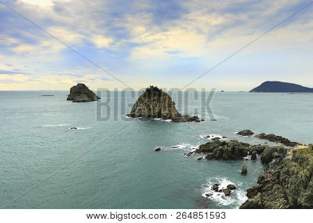 Oryukdo Islands In Busan, South Korea.