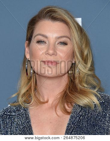LOS ANGELES - OCT 19:  Ellen Pompeo arrives for the GLSEN Respect Awards Gala on October 19, 2018 in Beverly Hills, CA                