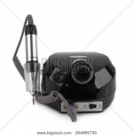 Electric Drill For Nail Isolated On White Background