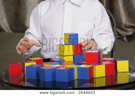 Hraní s barevné bloky