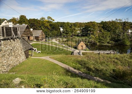 National Historic Iron Works About In Saugus, Massachusetts.