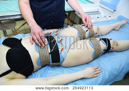 Myostimulation. Hardware cosmetology. Body care. Non surgical body sculpting. anti-cellulite and ant