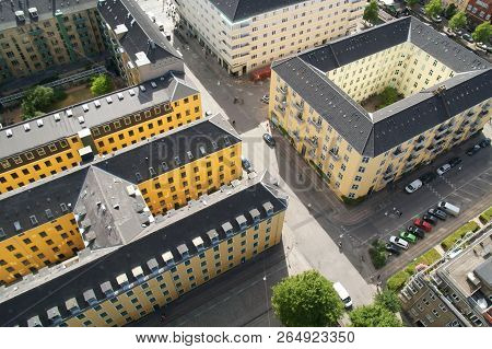 Top View Of The Beautiful Architecture Of Copenhagen. Denmark. Architecture.