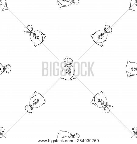Money Bag Pattern Seamless Vector Repeat Geometric For Any Web Design