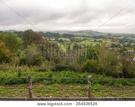 Shaftesbury Dorset Beautiful Green Landscape View Outside Vista Horizon Overcast Nature