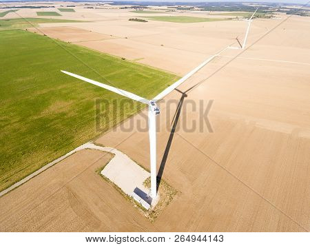 Wind Generators In Boissy-la-rivière, Essonne, Ile-de-france, France