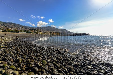 A Pebble Beach In Funchal - Maderia, Portugal