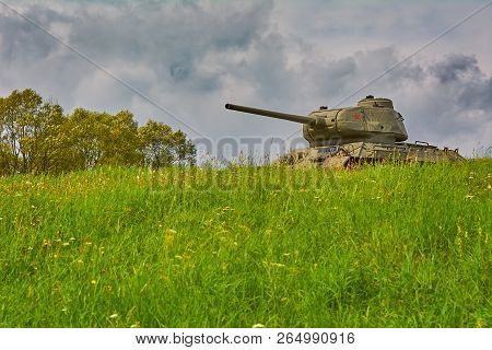 Tank Of World War 2 On The Battle Field