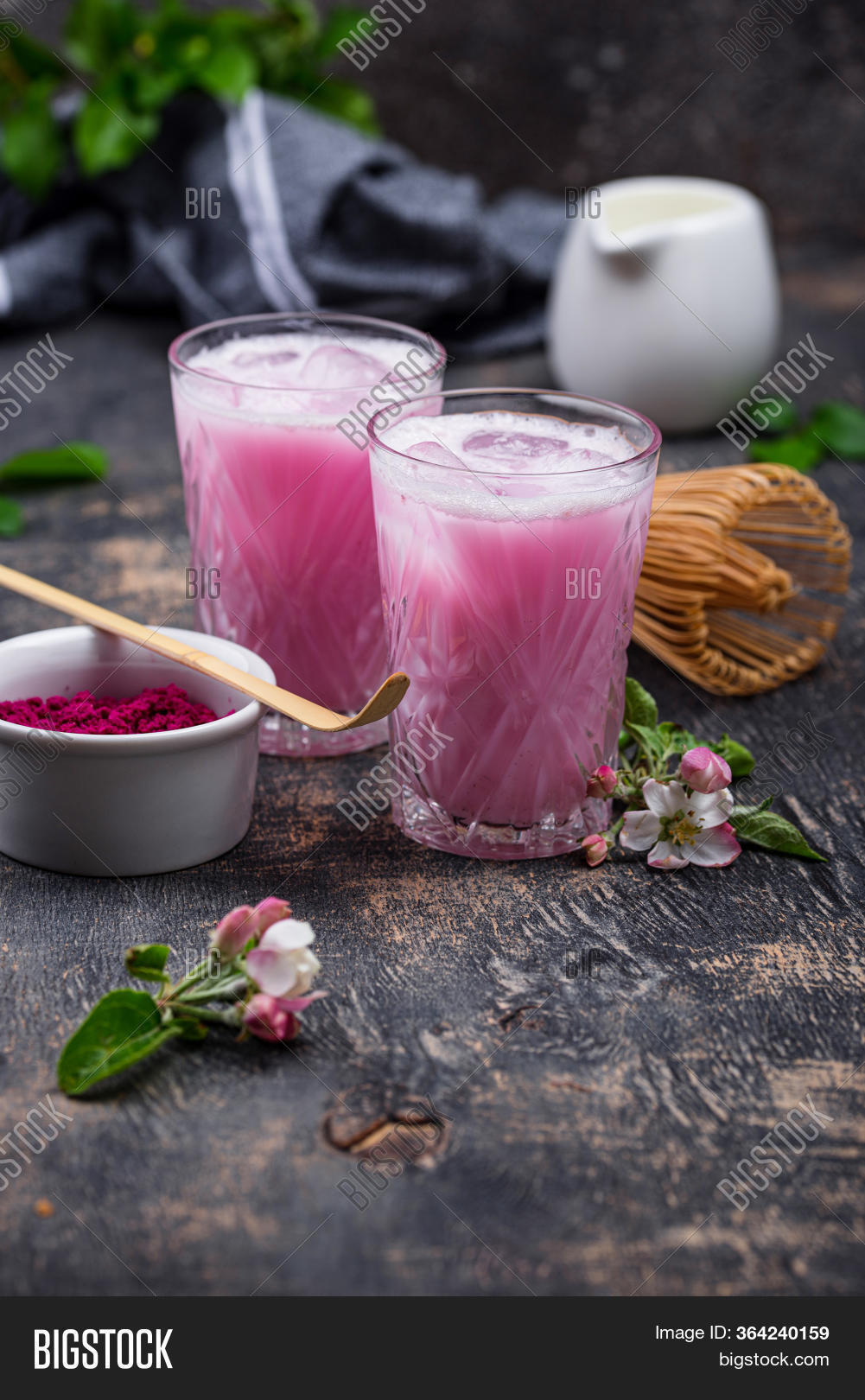 Pink Matcha Ice Latte Image & Photo (Free Trial) Bigstock