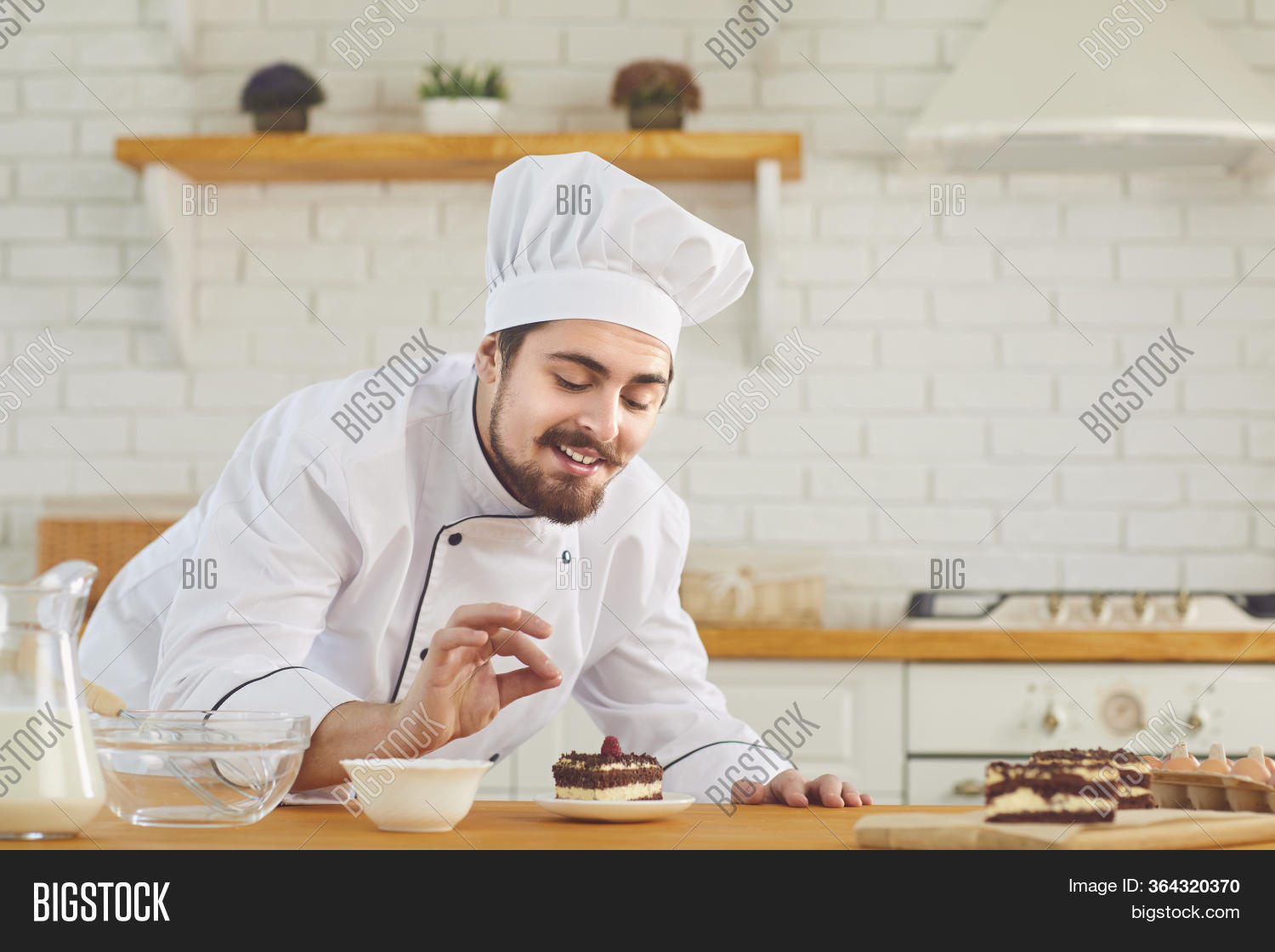 Male Pastry Chef Works Image & Photo (Free Trial) Bigstock