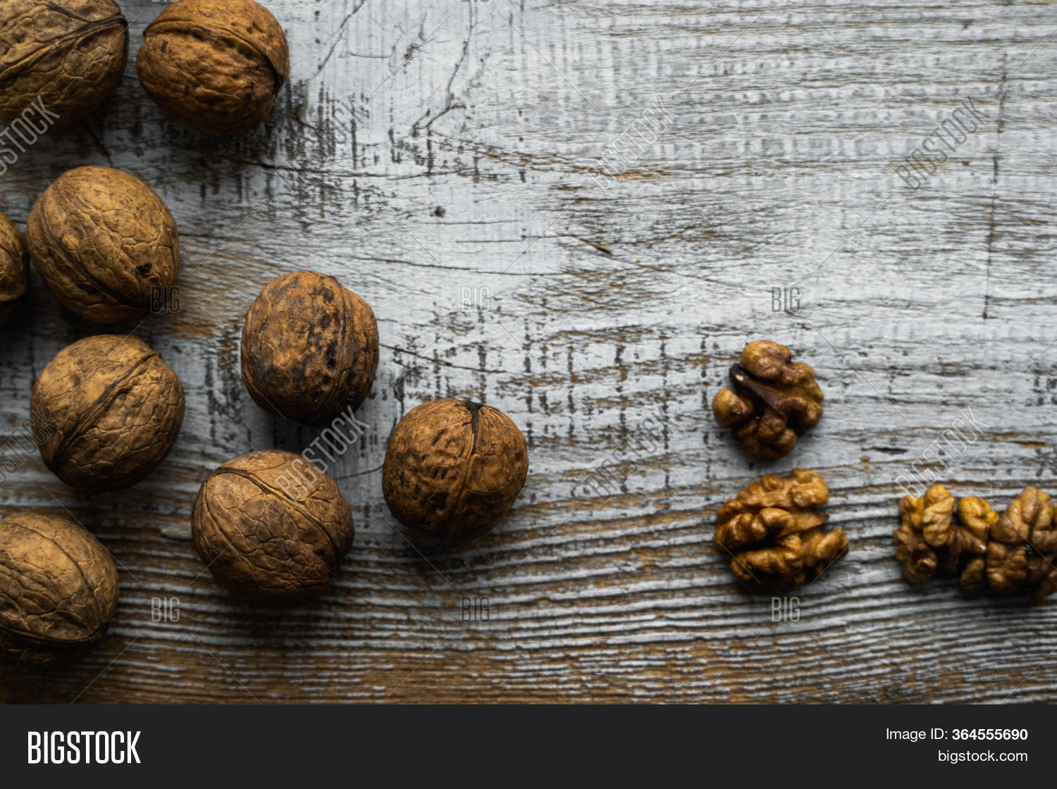 Walnut Scattered On Image & Photo (Free Trial) Bigstock