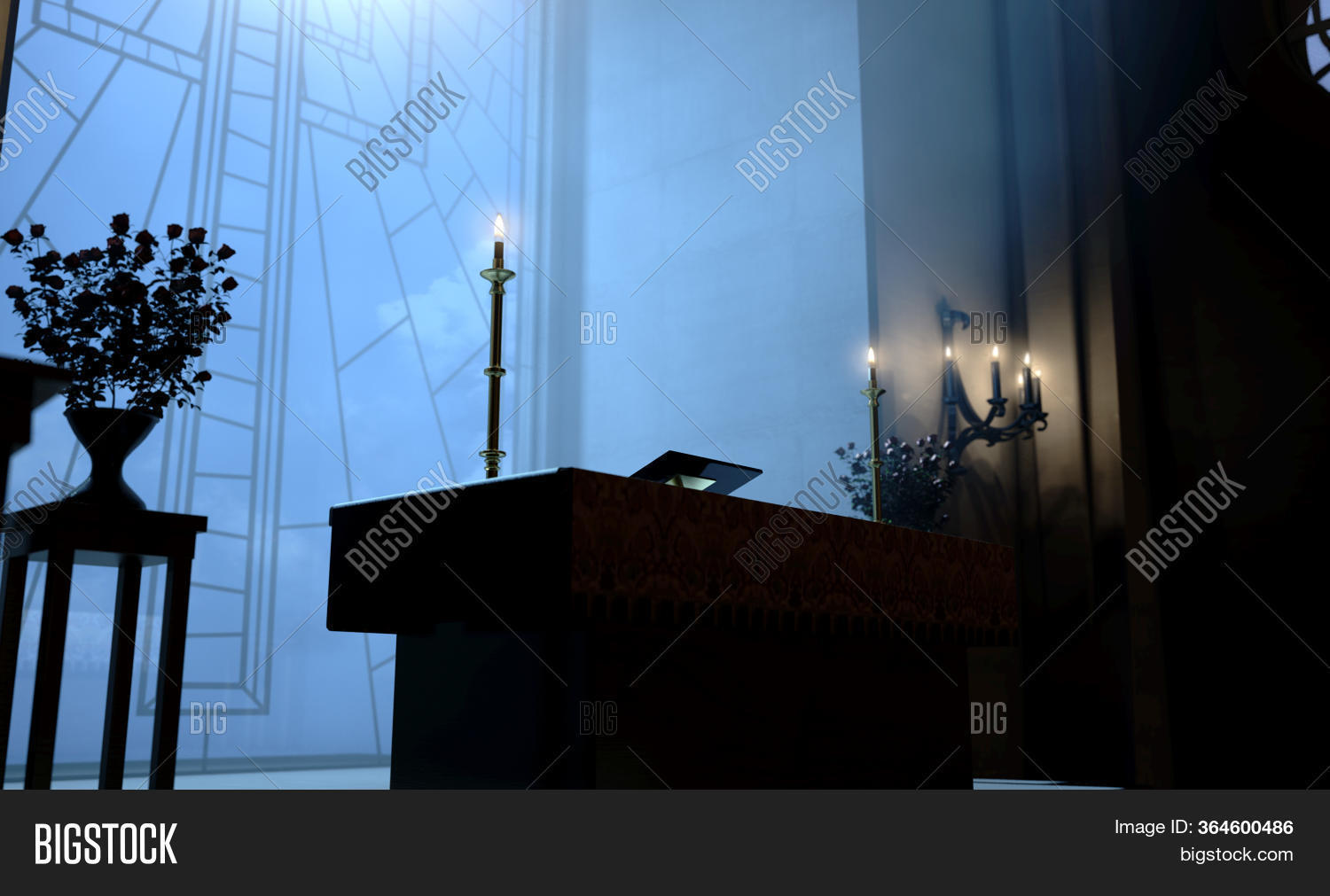 Dark Church Interior Image & Photo (Free Trial) | Bigstock