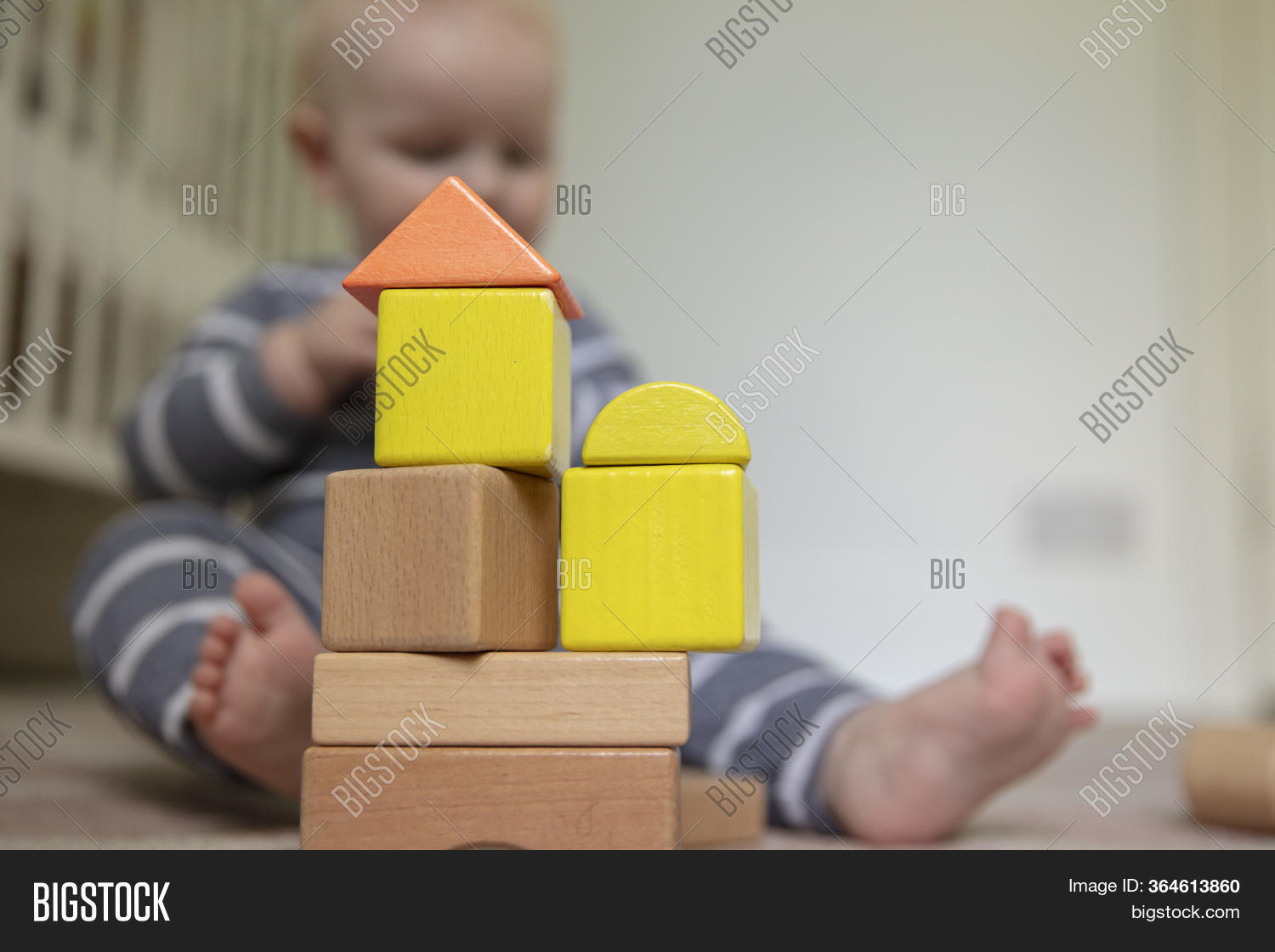 Baby Playing Stack Image & Photo (Free Trial) Bigstock