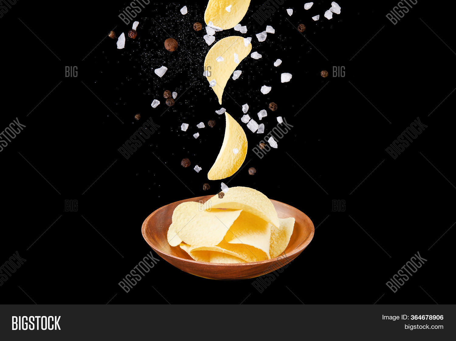 Falling Potato Chips Image & Photo (Free Trial) Bigstock