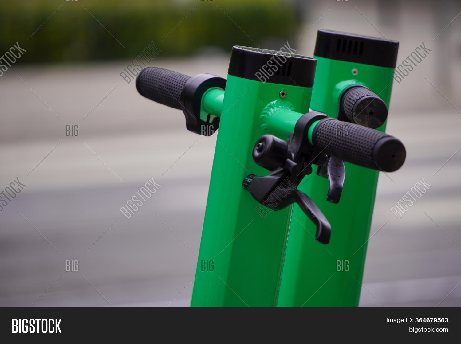 Two Green Scooters Image & Photo (Free Trial) Bigstock