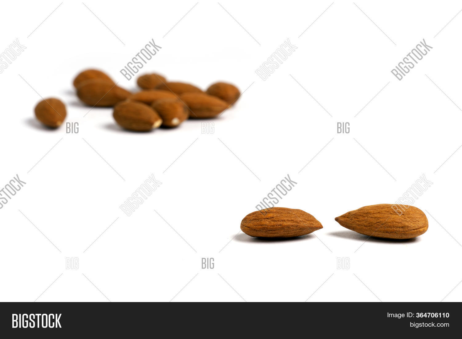 Two Almonds Blurred Image & Photo (Free Trial) Bigstock