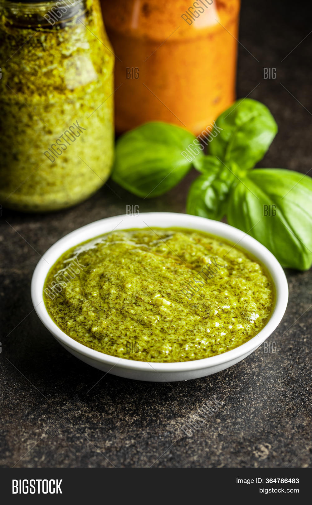 Green Basil Pesto Dip Image & Photo (Free Trial) Bigstock