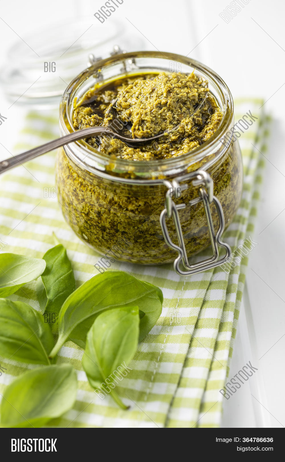 Green Basil Pesto Dip Image & Photo (Free Trial) Bigstock
