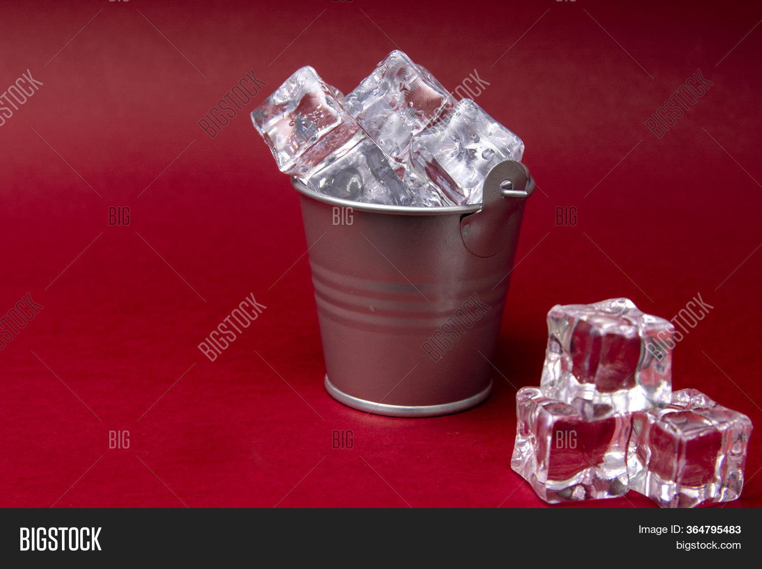 Ice Cubes. Bucket Ice Image & Photo (Free Trial) Bigstock