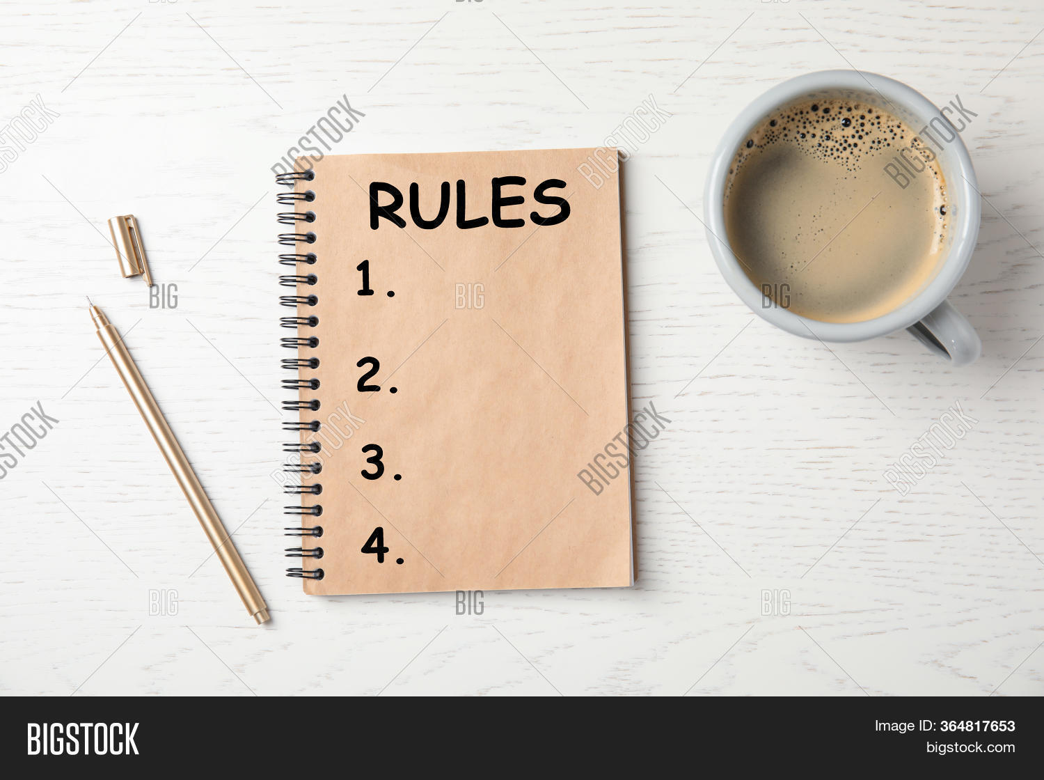 Notebook List Rules Image & Photo (Free Trial) Bigstock