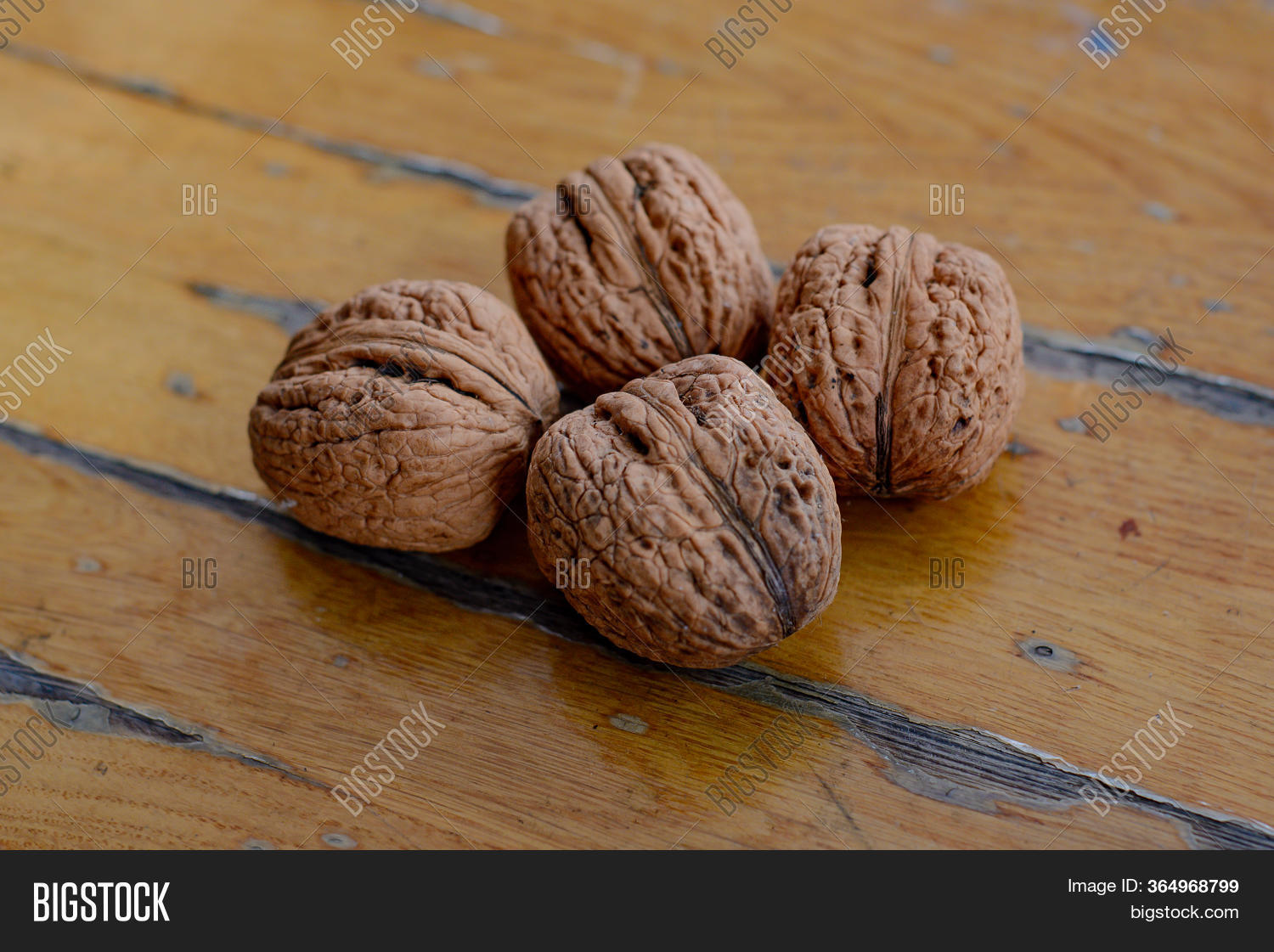 Walnuts On Old Wooden Image & Photo (Free Trial) Bigstock