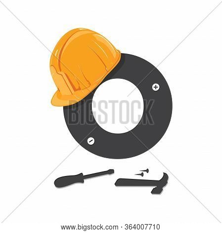 Bold And Strong Logo Design Initial O For Industry Related Construction.