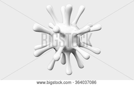 Antibacterial Or Anti Virus Shield, Health Protect Concept. 3d Rendering