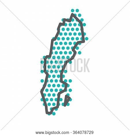Sweden Simple Outline Vector &amp; Photo (Free Trial) | Bigstock