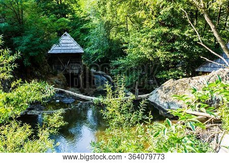 Watermill From Rudaria -eftimie Murgu - Village From Romania, Unesco World Heritage.