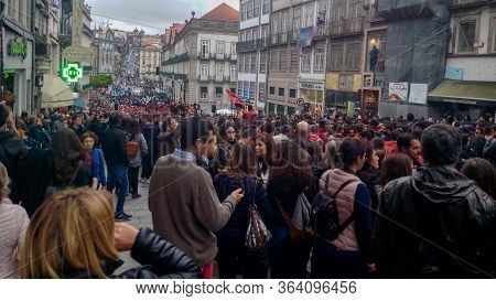 Porto, Portugal - 2019-05-07 - University Parade In Porto, At The End Of The Year