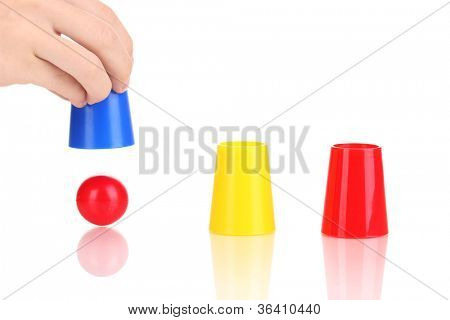 Tryllekunstner sæt isolerede hvid