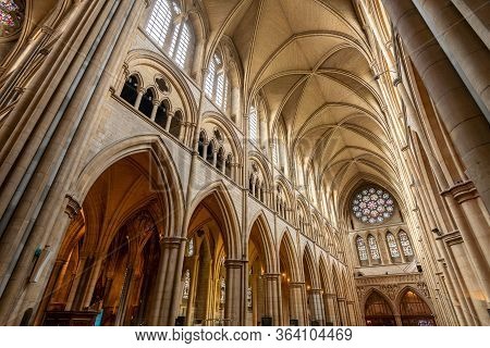 Truro. Cornwall. United Kingdom. February 20th 2020. View Of The Inside Of Truro Cathedral In Cornwa