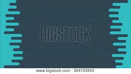 Abstract Blue Rounded Lines Halftone Transition. Watefall Smooth Background. Stock Vector Illustrati
