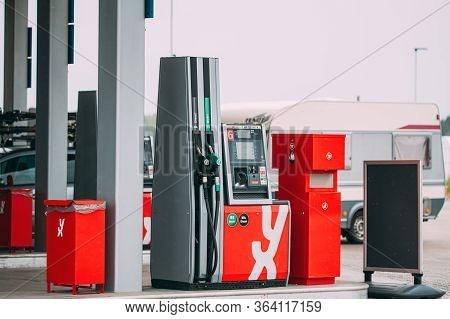 Oslo, Norway - June 25, 2019: Yx Energi Oils Gas Station. Yx Energi, Formerly Known As Hydro Texaco,