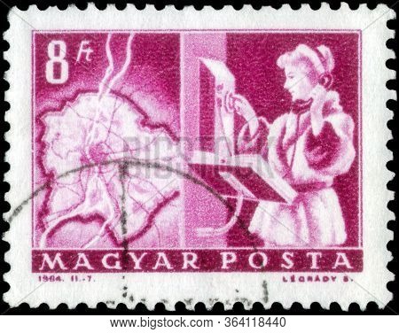 Saint Petersburg, Russia - April 30, 2020: Postage Stamp Printed In The Hungary With The Image Of Th