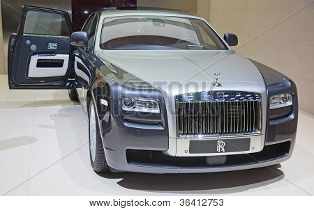 Ginevra - 8 marzo: La Rolls Royce Phantom spirito in esposizione presso la 81a International Motor Show Pal