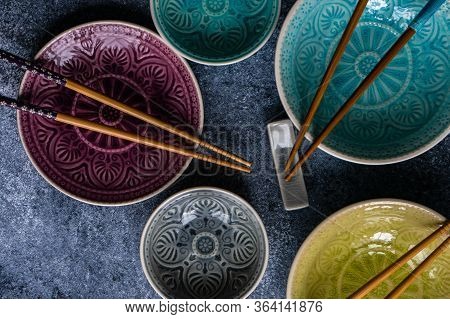 Asias Table Setting With Chopsticks