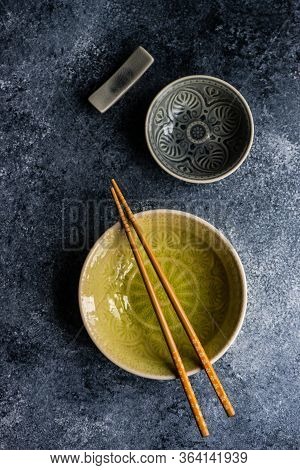 Asias Table Setting With Chopsticks