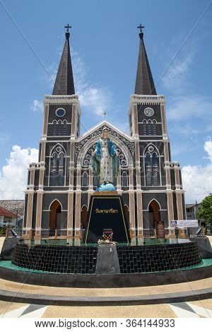 Chanthaburi, Thailand - May 16, 2011: View Of Landscape The Church Is Famous In Chantaburi At Thaila