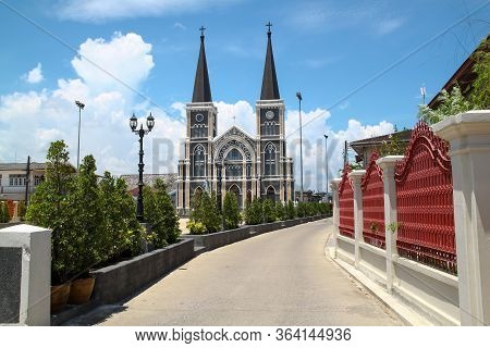 Chanthaburi, Thailand - May 16, 2011: View Of Landscape The Church Is Famous In Chantaburi At Thaila