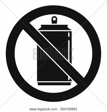No Energy Drink Icon. Simple Illustration Of No Energy Drink Vector Icon For Web Design Isolated On 